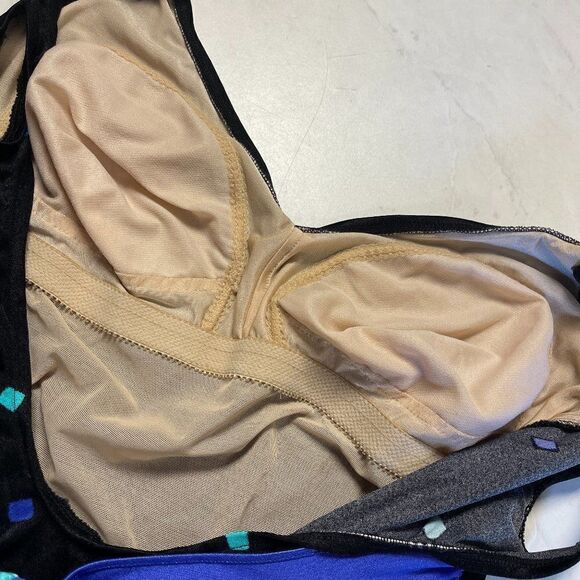 Vintage 80's Rose Marie Reid Bow One Piece 16 - Picture 4 of 9